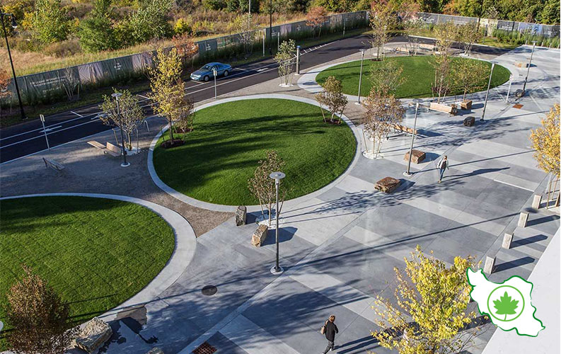 طراحی و اجرای فضای سبز پارک